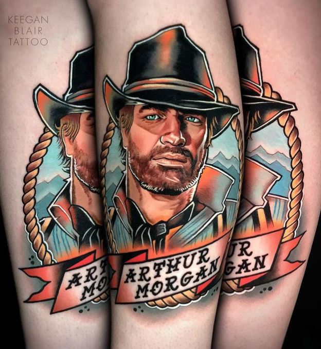 My Arthur Morgan tattoo Done by Ryan Willingham at Apocalypse Tattoo   rnerdtattoos