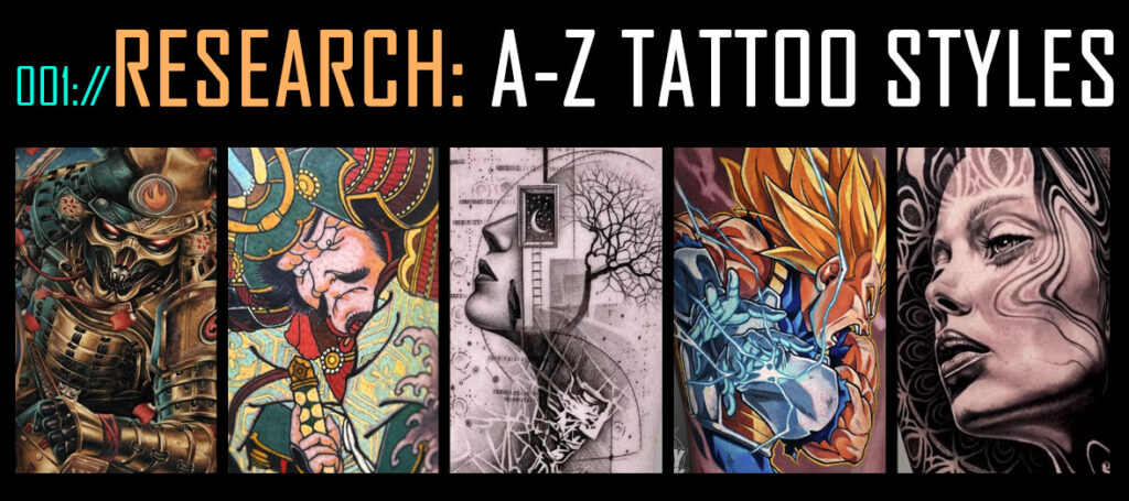Research tattoo styles with our A-Z List of Tattoo Styles